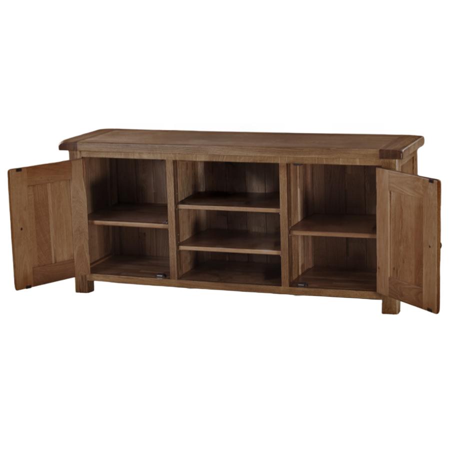 Sherwood Dark Solid Oak Large TV Unit